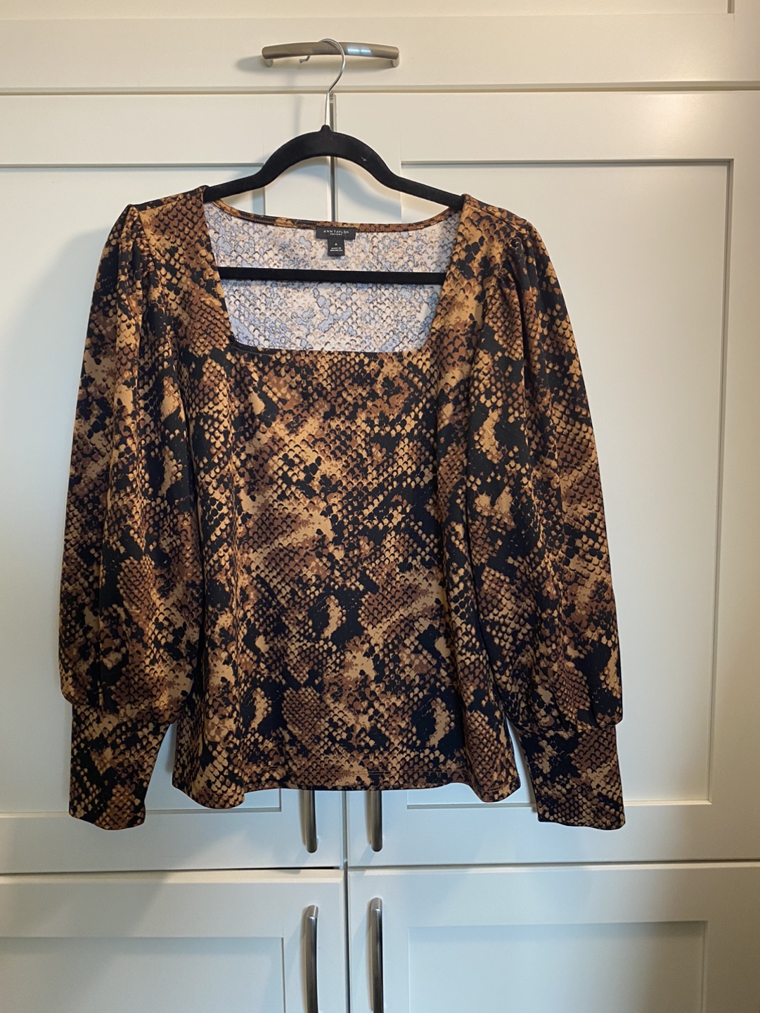 Ann Taylor Factory Snake Print Blouse