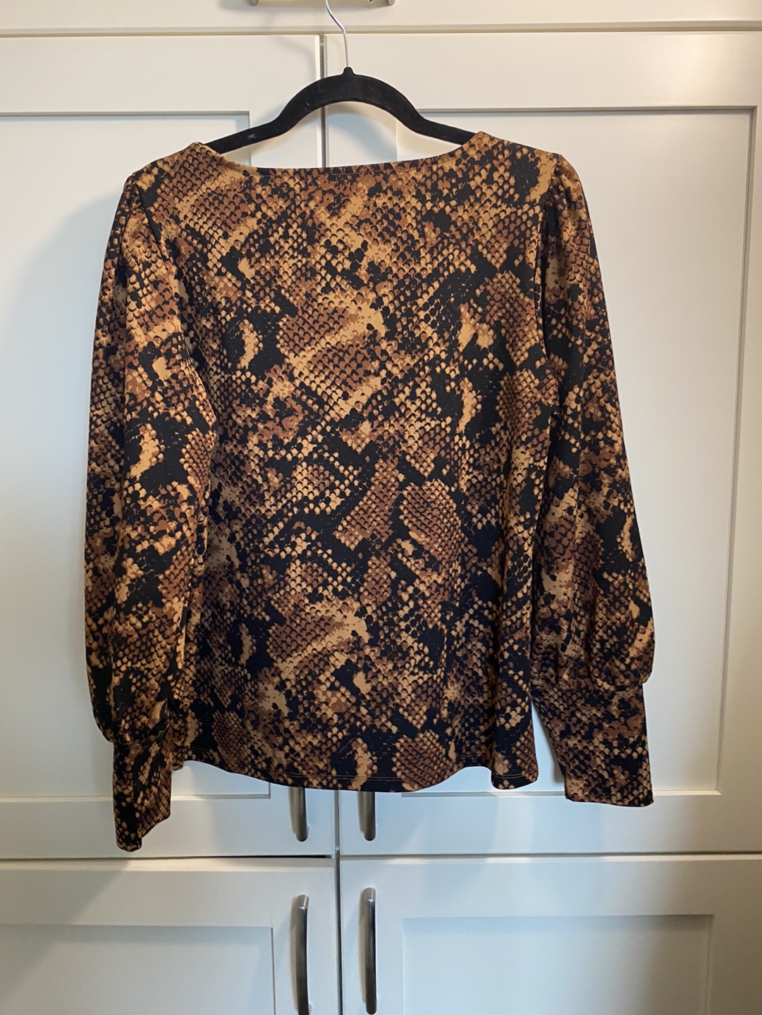 Ann Taylor Factory Snake Print Blouse - photo 3