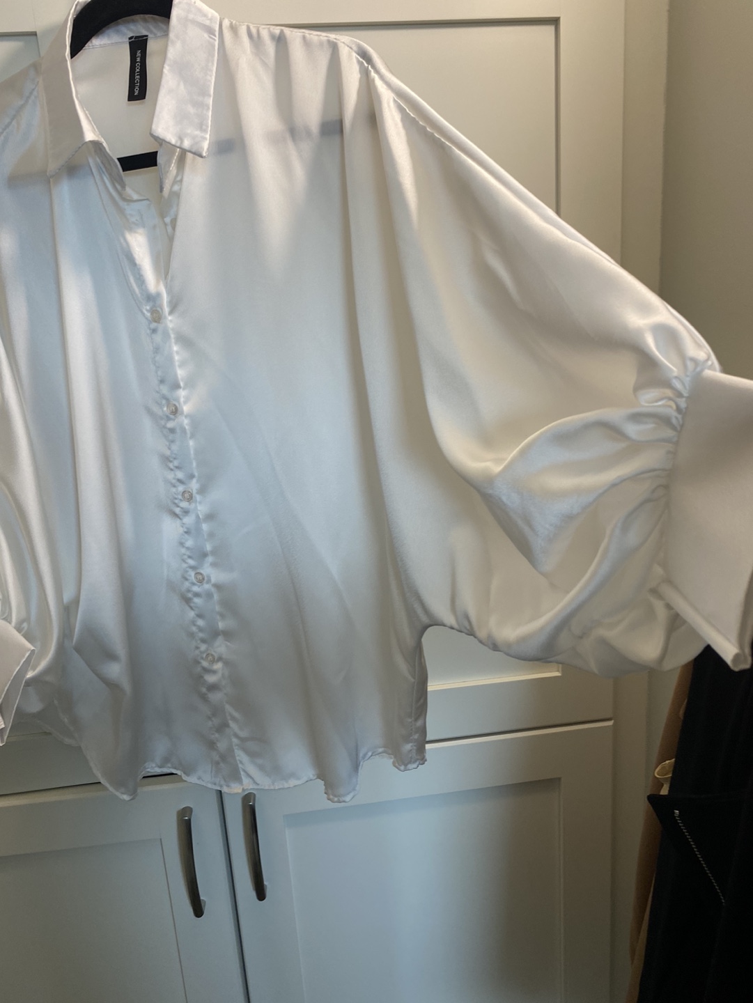 White Satin Blouse - photo 2