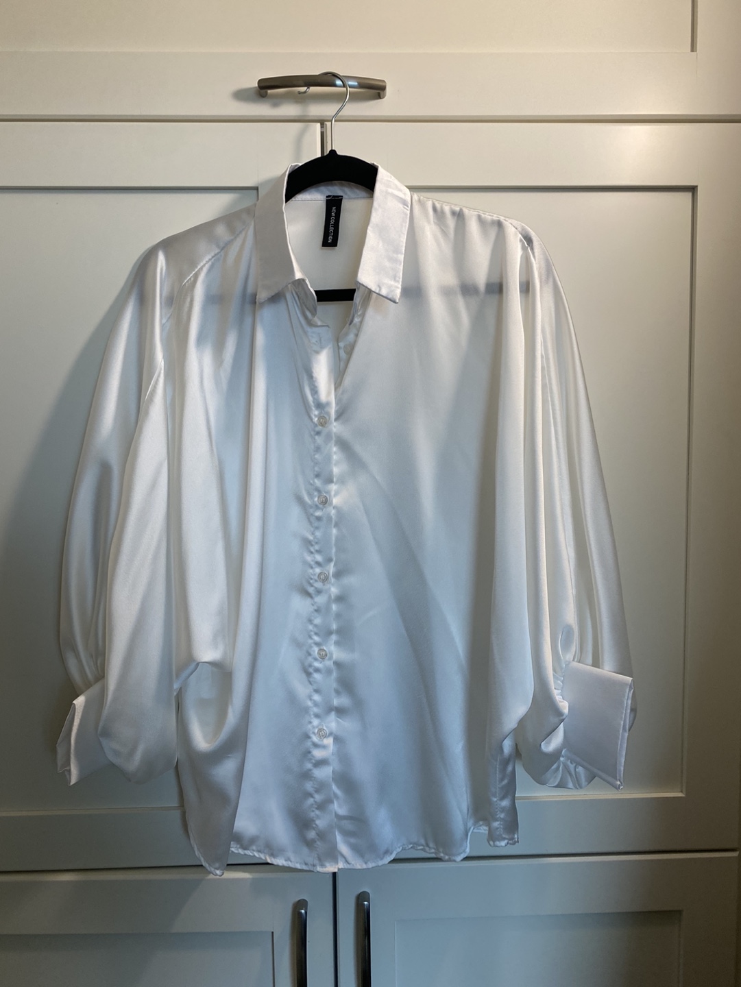 White Satin Blouse