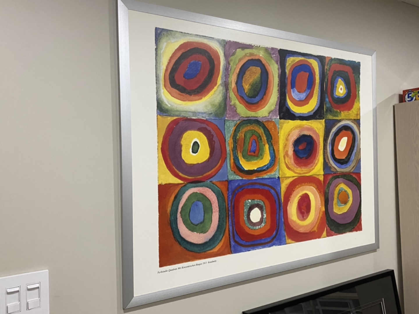 Farbstudie Quadrate mit konzentrischen Ringen - photo 2