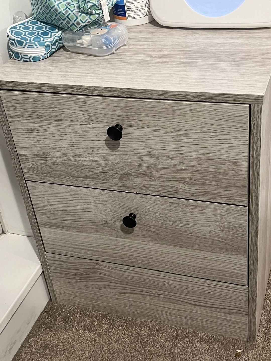 Three-Drawer Nightstand