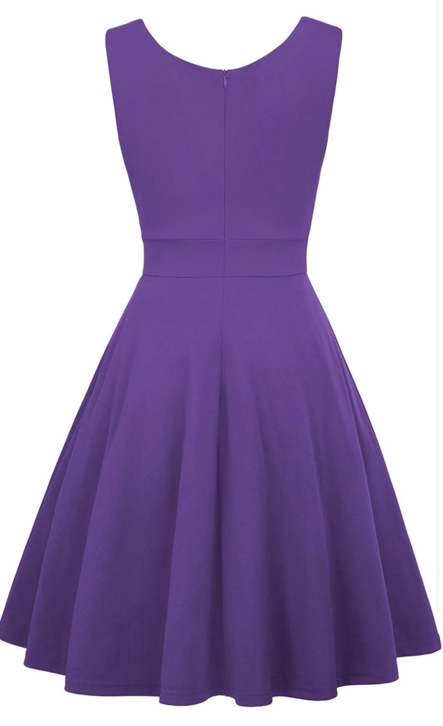 Purple Grace Karin V-Neck Sleeveless Dress, Speak Now Dress 🧡 - photo 3