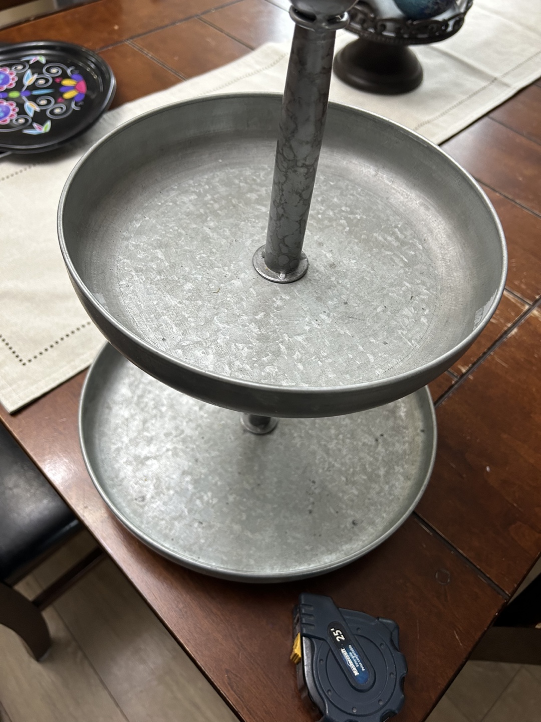 Two-Tiered Metal Serving Stand - photo 2