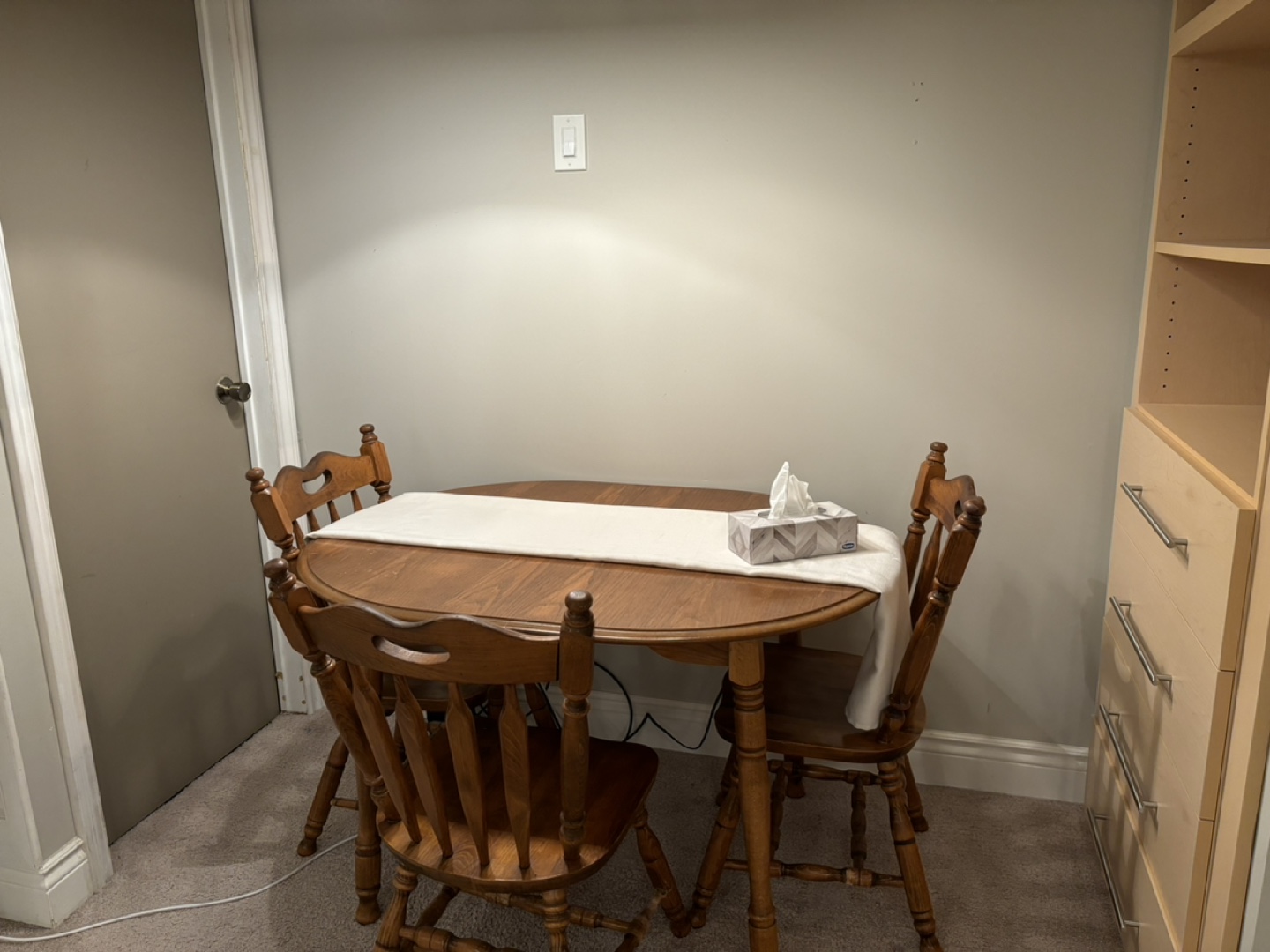 Wooden Table and  3 Chairs Set