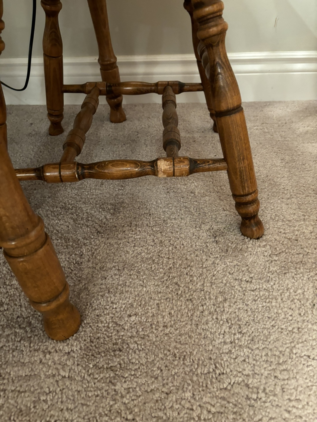 Wooden Table and  3 Chairs Set - photo 3