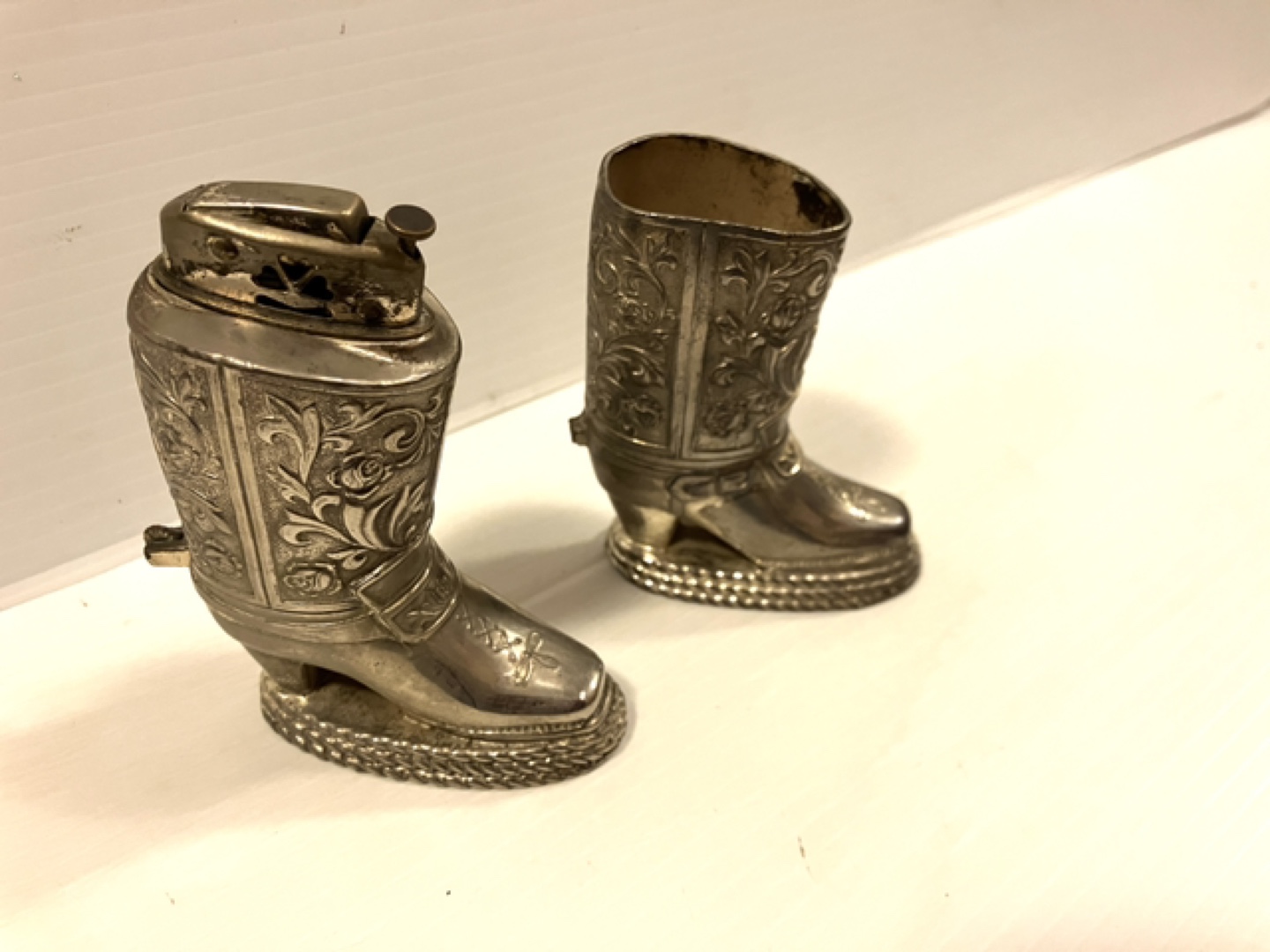 Vintage Silver Cowboy Boot Lighter