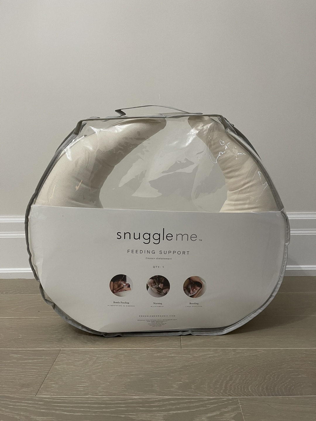 Snuggle Me Organic Cotton Feeding Pillow - Natural - photo 4