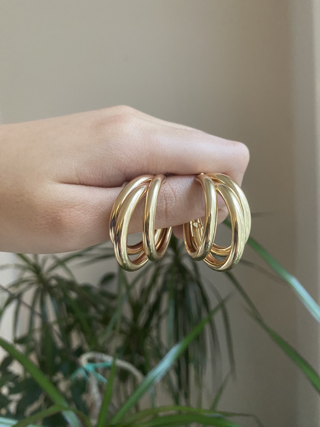 Gold Hoop Earrings 🧡 - photo 4