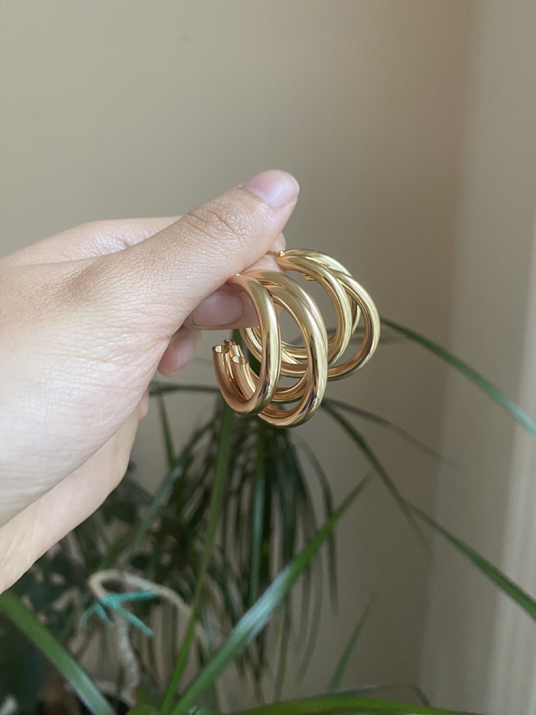 Gold Hoop Earrings 🧡 - photo 3