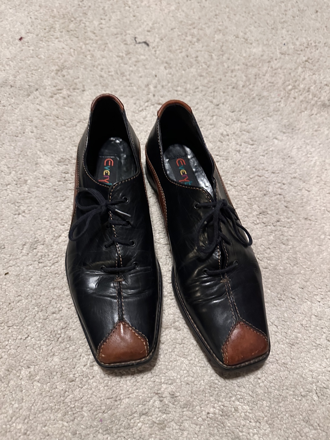 Black and Brown Leather Oxfords 🧡 - photo 3