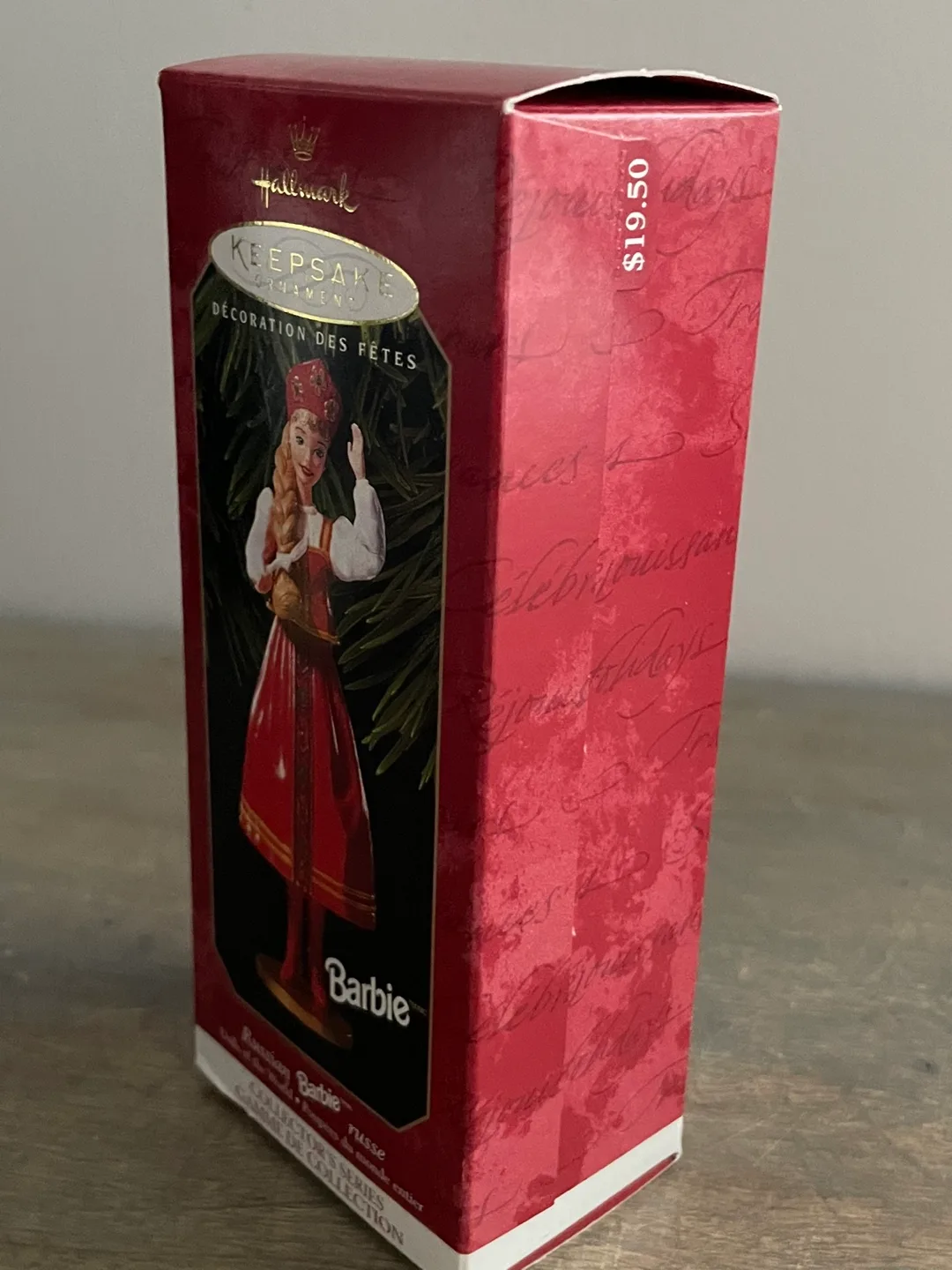 VINTAGE 1999 HALLMARK RUSSIAN BARBIE DOLL CHRISTMAS ORNAMENT image indicator(6)