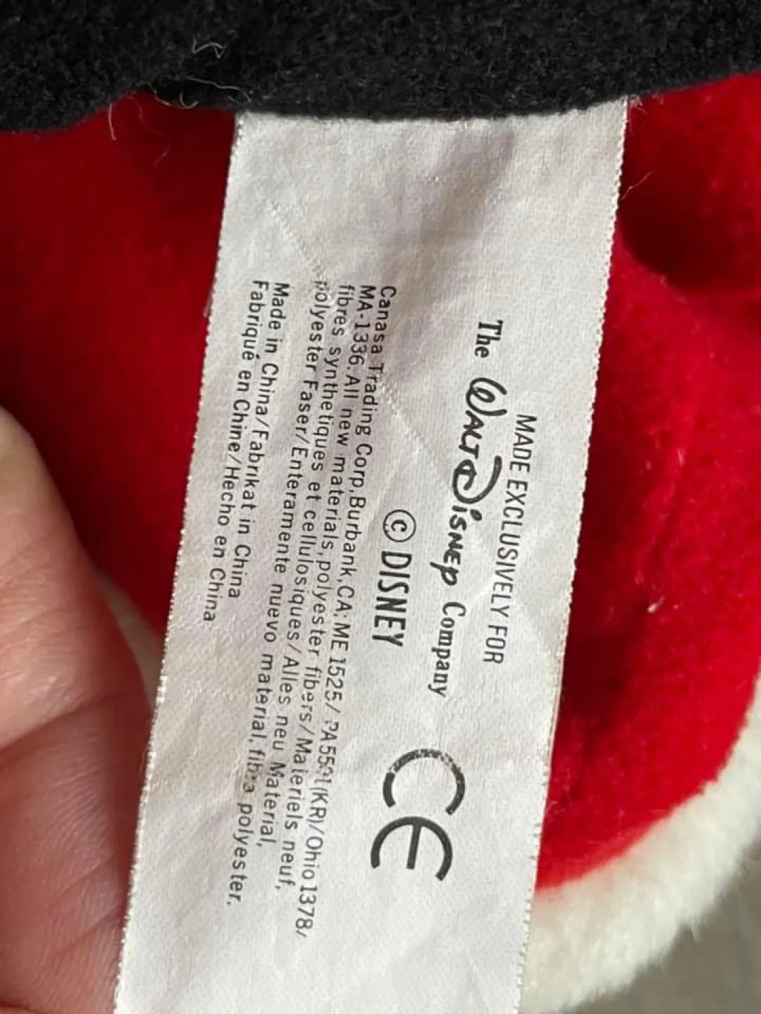 VINTAGE Walt Disney  Mickey Mouse Santa Christmas Plush Toy image indicator(6)