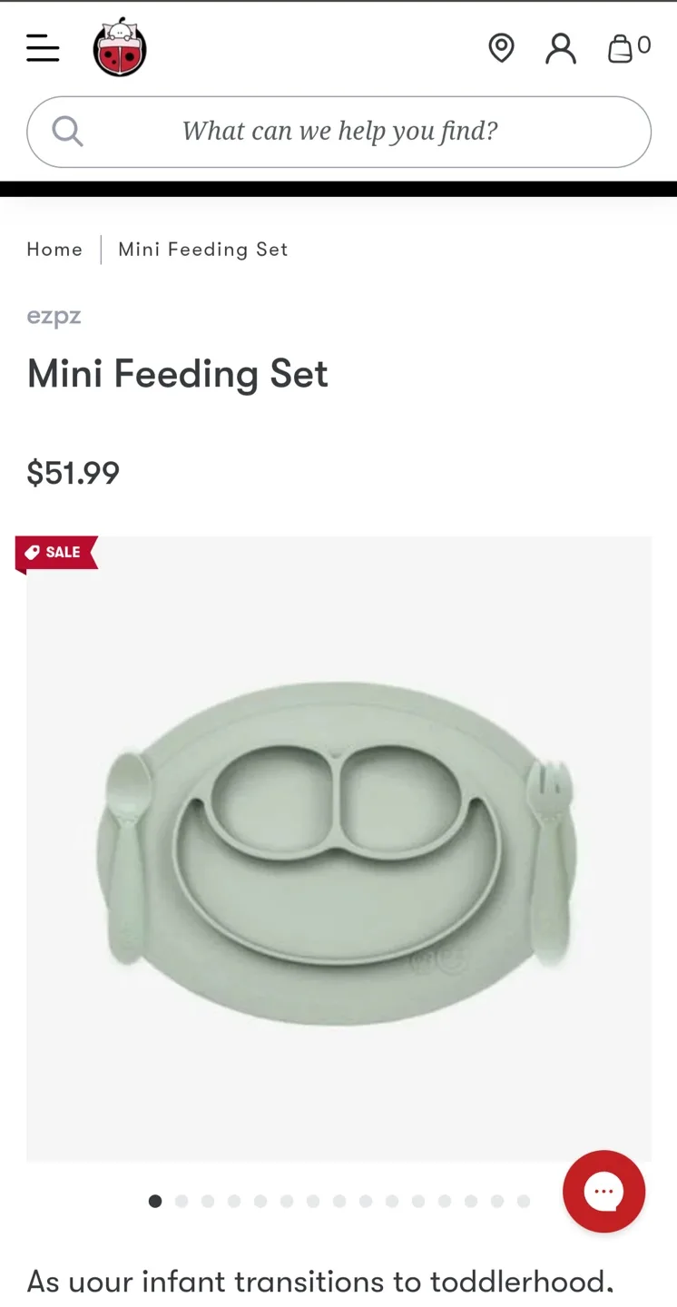 ezpz Mini Feeding Set NEW thumbnail