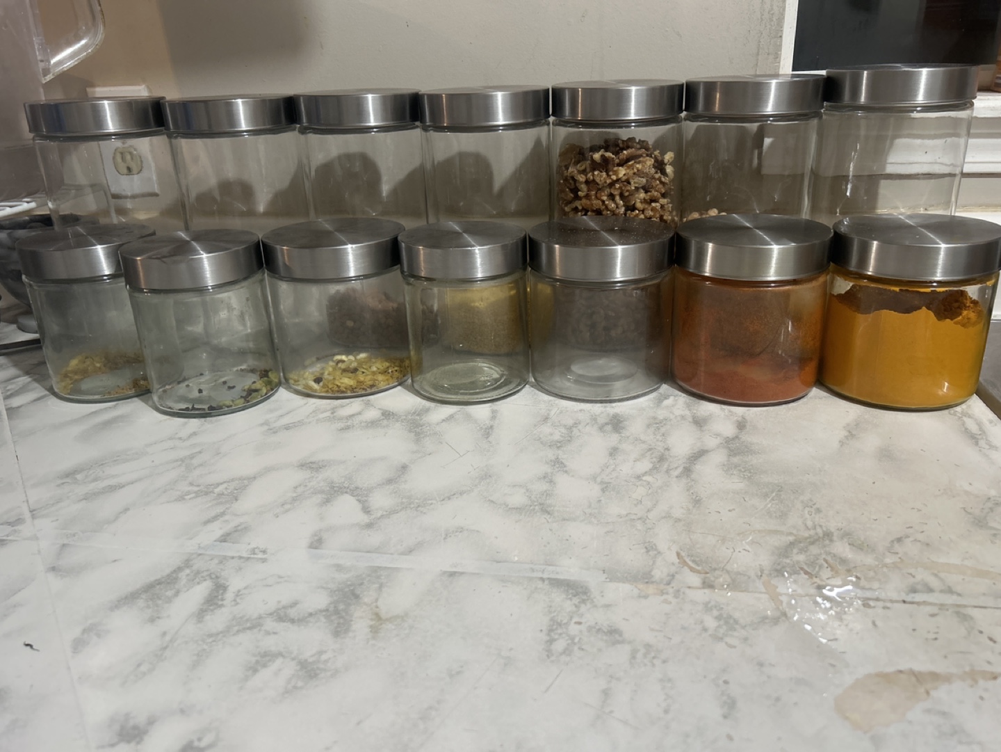Set of Glass Jars with Silver Lids - photo 2