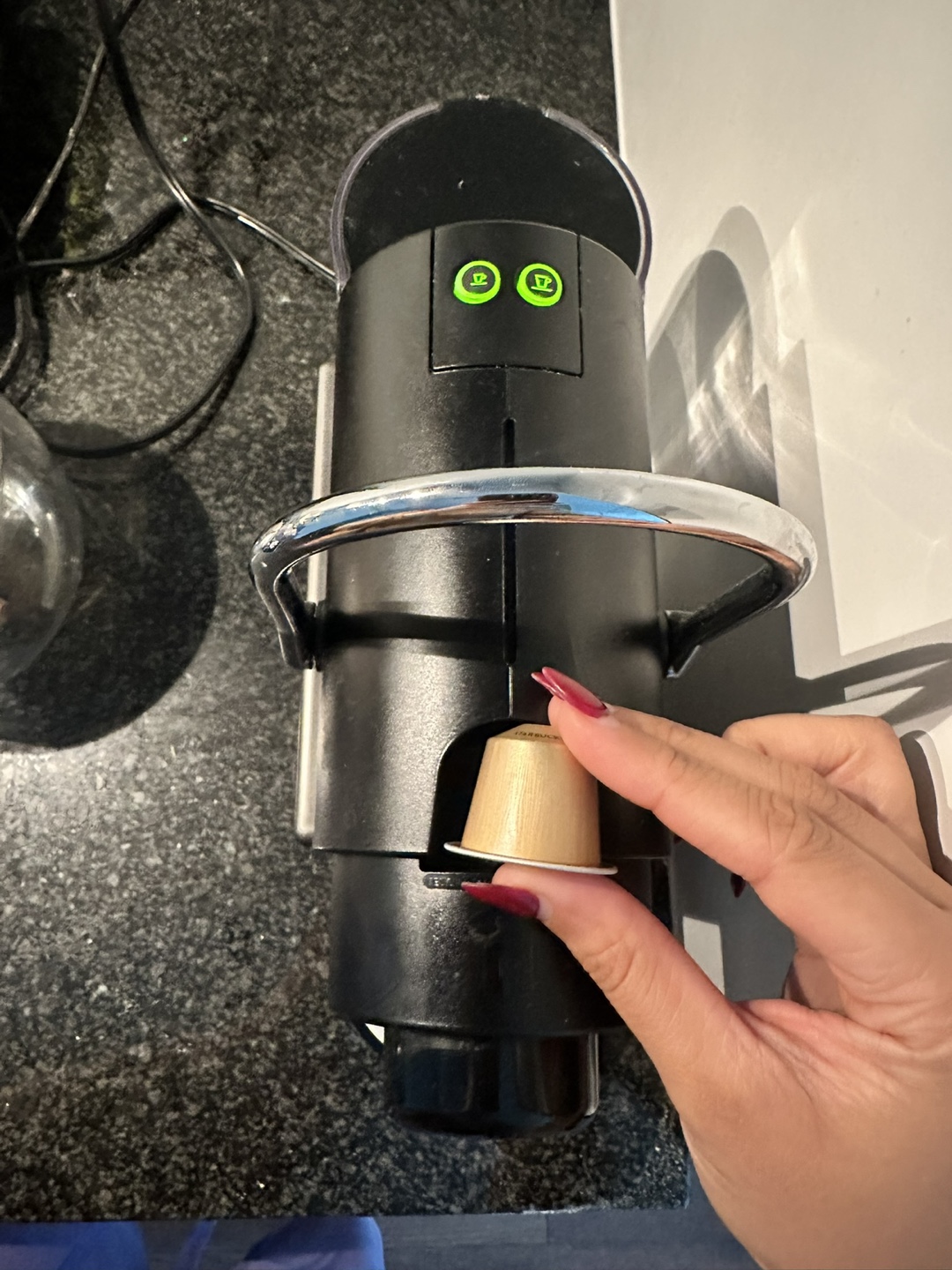 Nespresso Pixie Titanium Coffee Machine with Capsule jar - photo 3