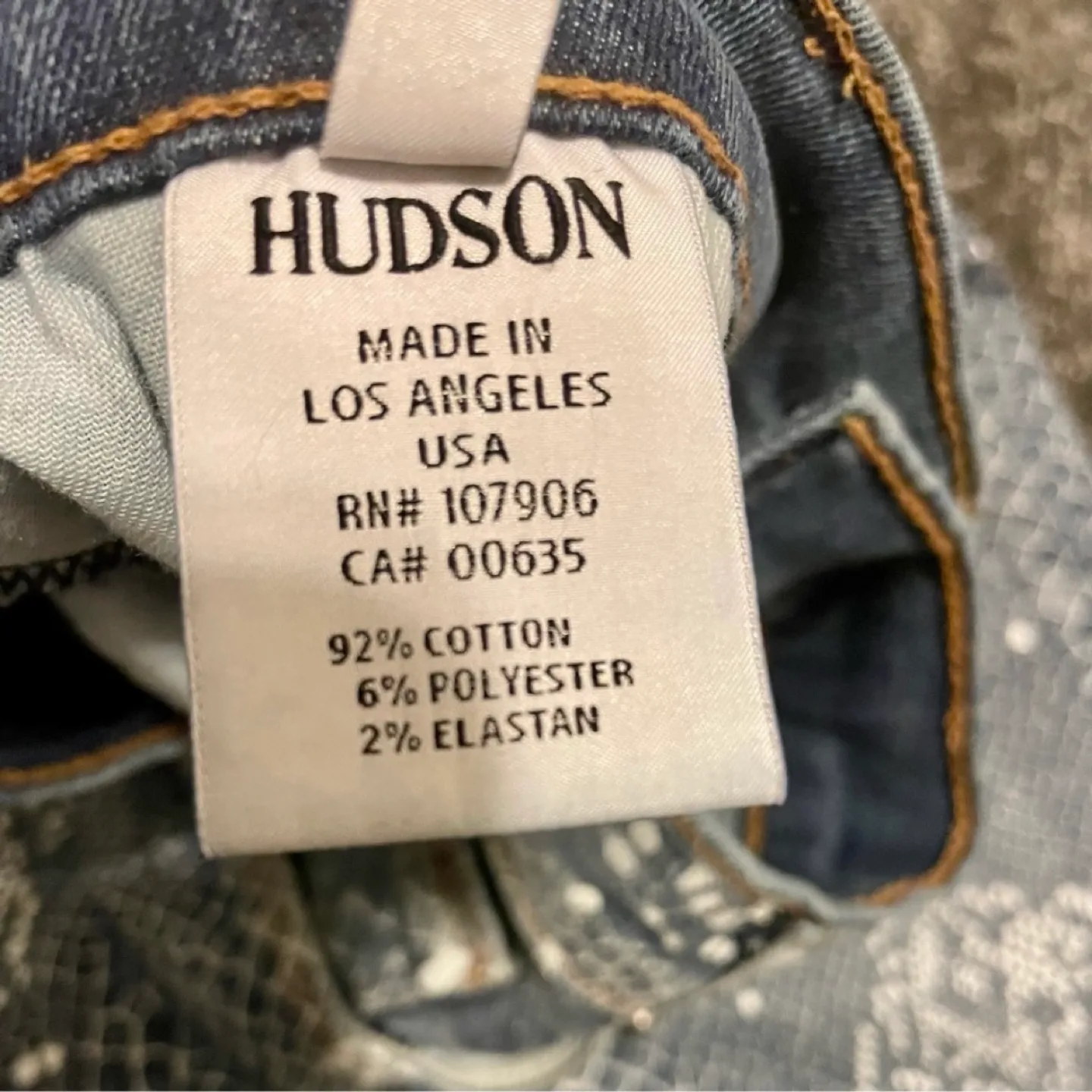 Hudson Nico Snakeskin Mid Rise Super Skinny Jeans image indicator(8)