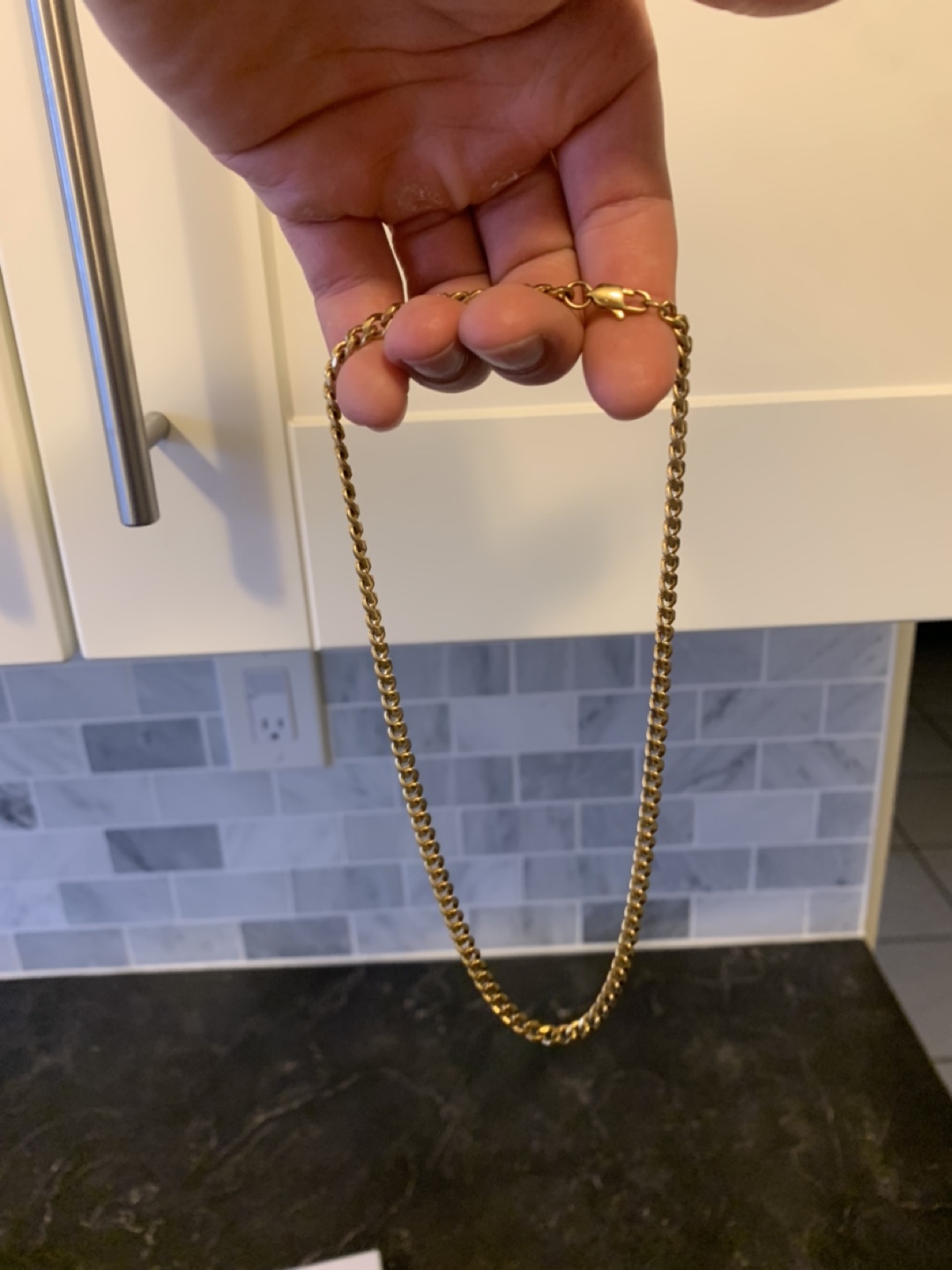 Masión Gold bonded 3mm Cuban chain - 18” - photo 4