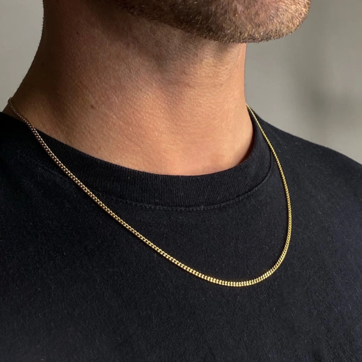 Masión Gold bonded 3mm Cuban chain - 18” - photo 2