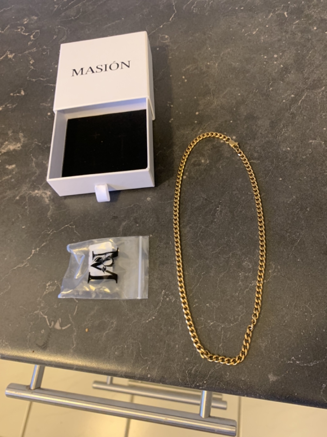 Masión Gold bonded 3mm Cuban chain - 18”