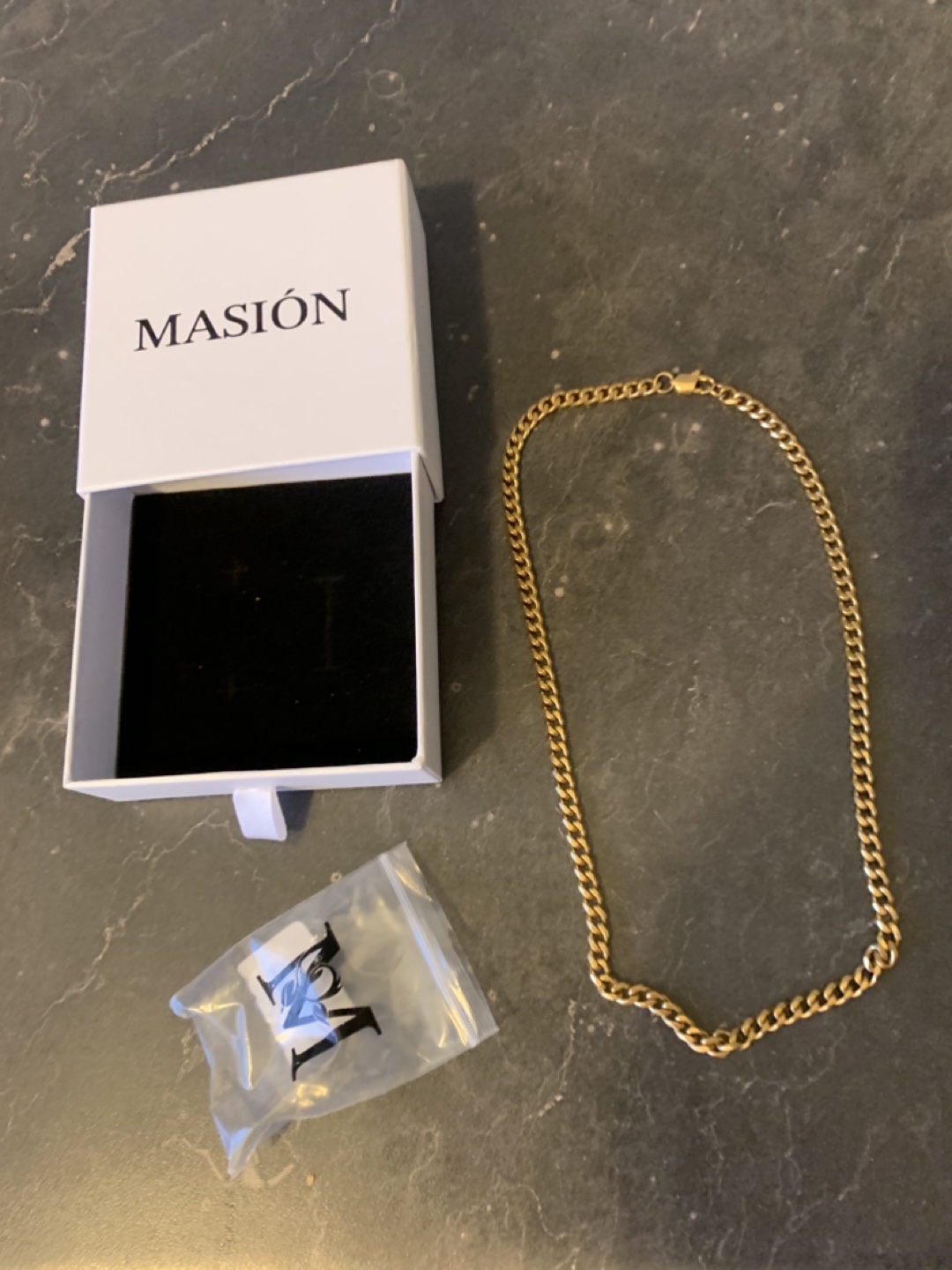 Masión Gold bonded 3mm Cuban chain - 18” - photo 5