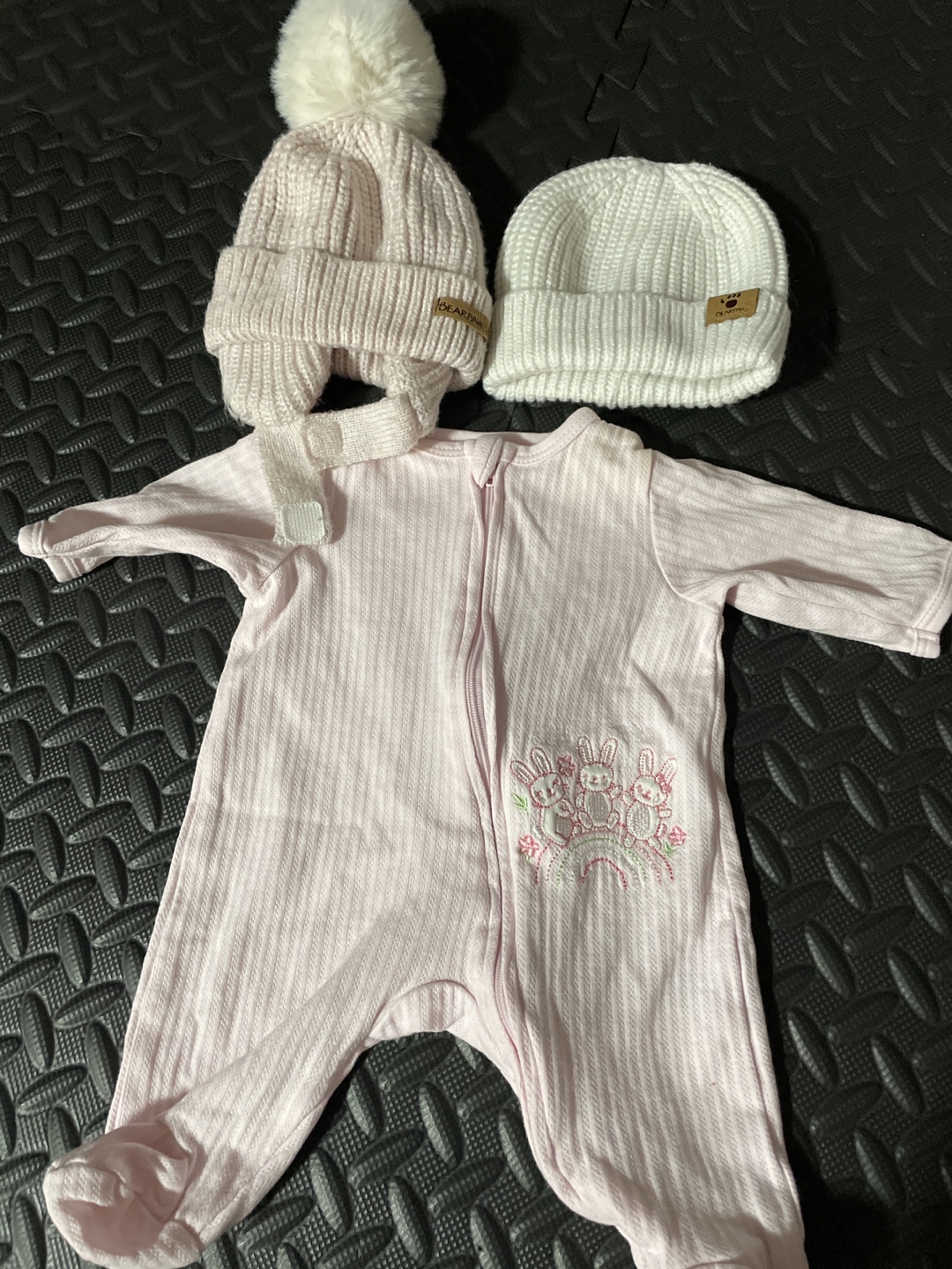 Baby Girl Onesie and Hat Set