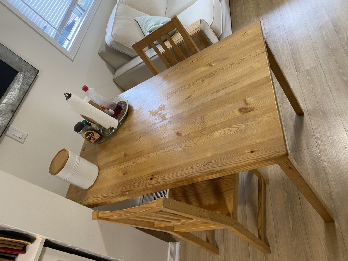 IKEA Table and Two Chairs - photo 2