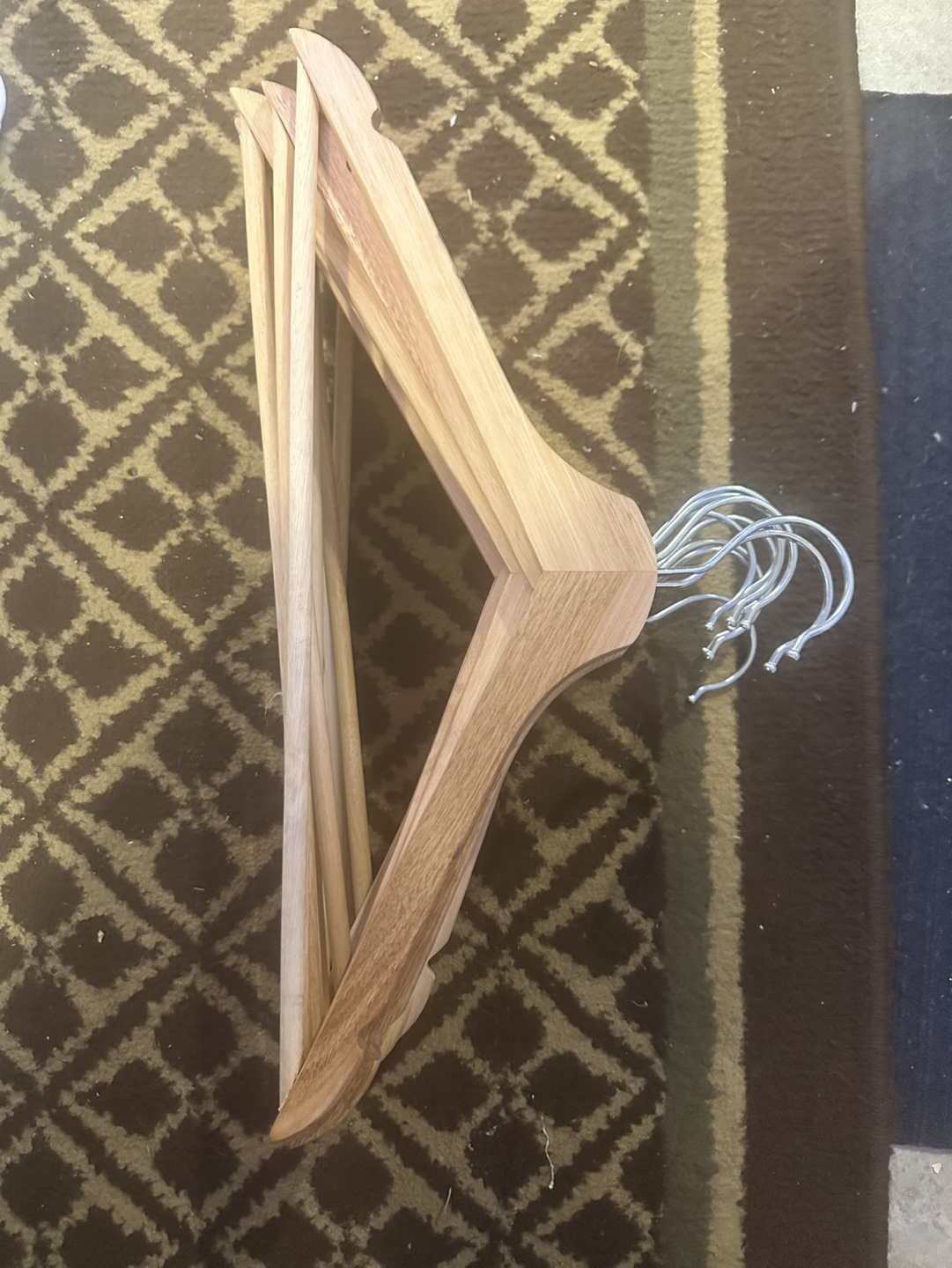 10 Wooden Hangers