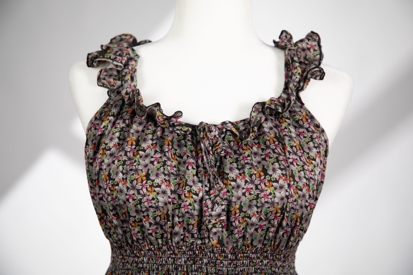100% Silk Floral Summer Dress - photo 2