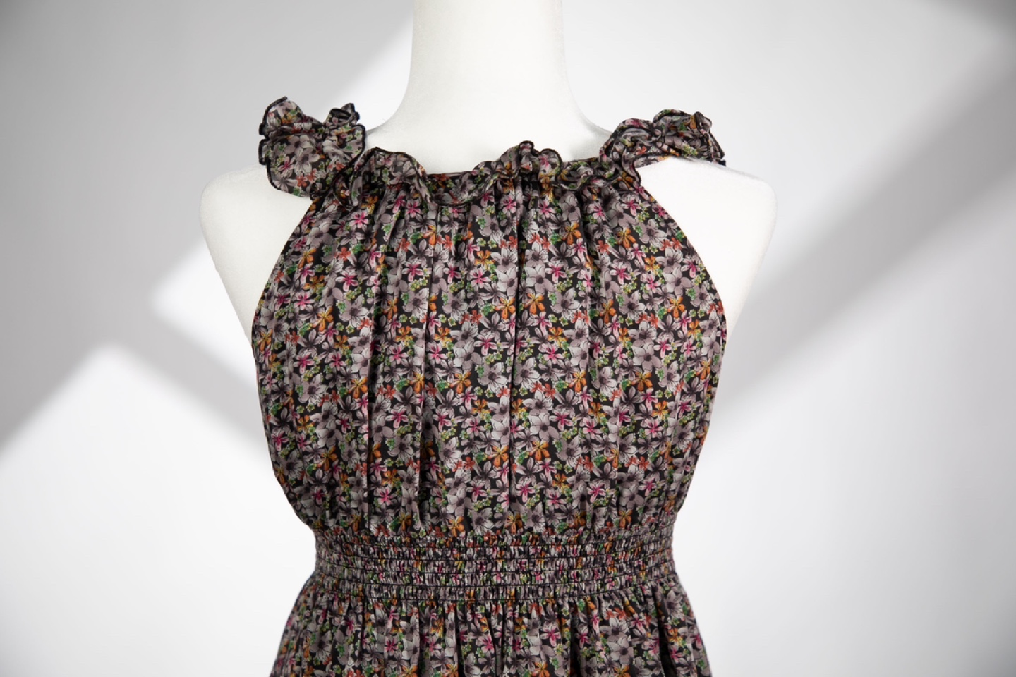 100% Silk Floral Summer Dress - photo 5