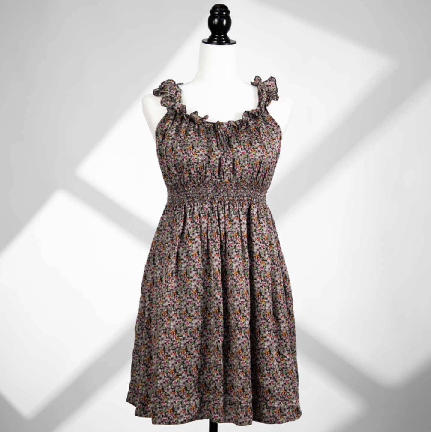 100% Silk Floral Summer Dress