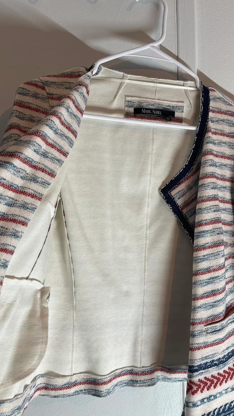 Marc Aurel Striped Blazer 🧡 image indicator(6)