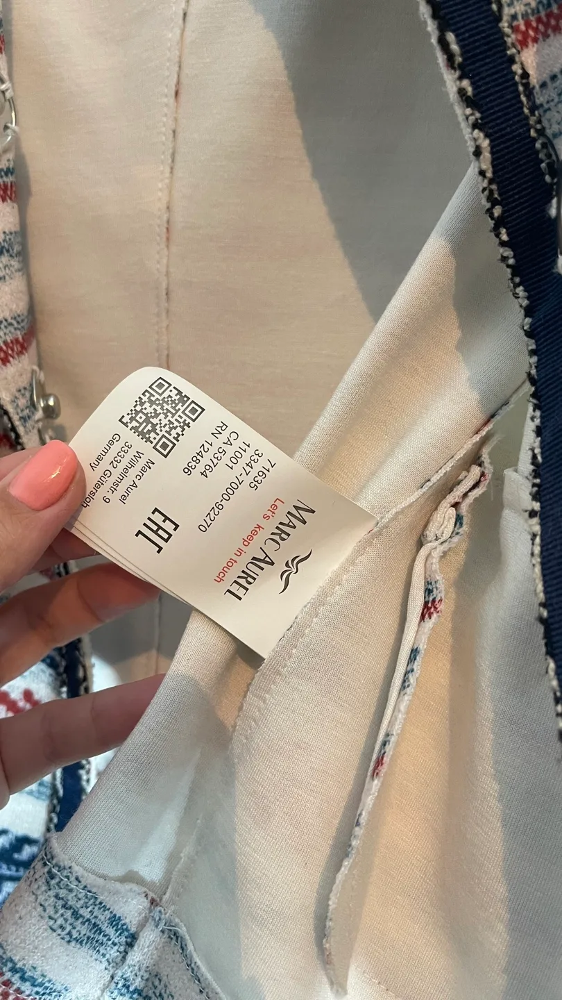 Marc Aurel Striped Blazer 🧡 image indicator(5)