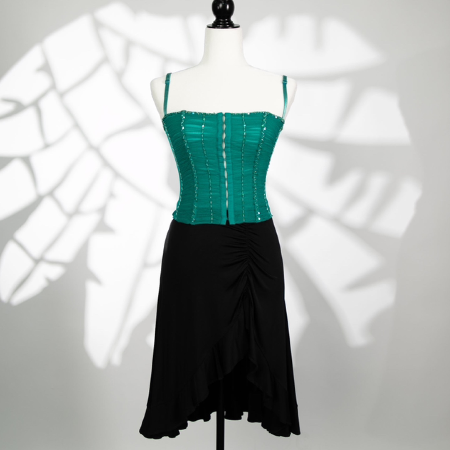Marciano Green Corset with Stunning Bead Details - photo 2
