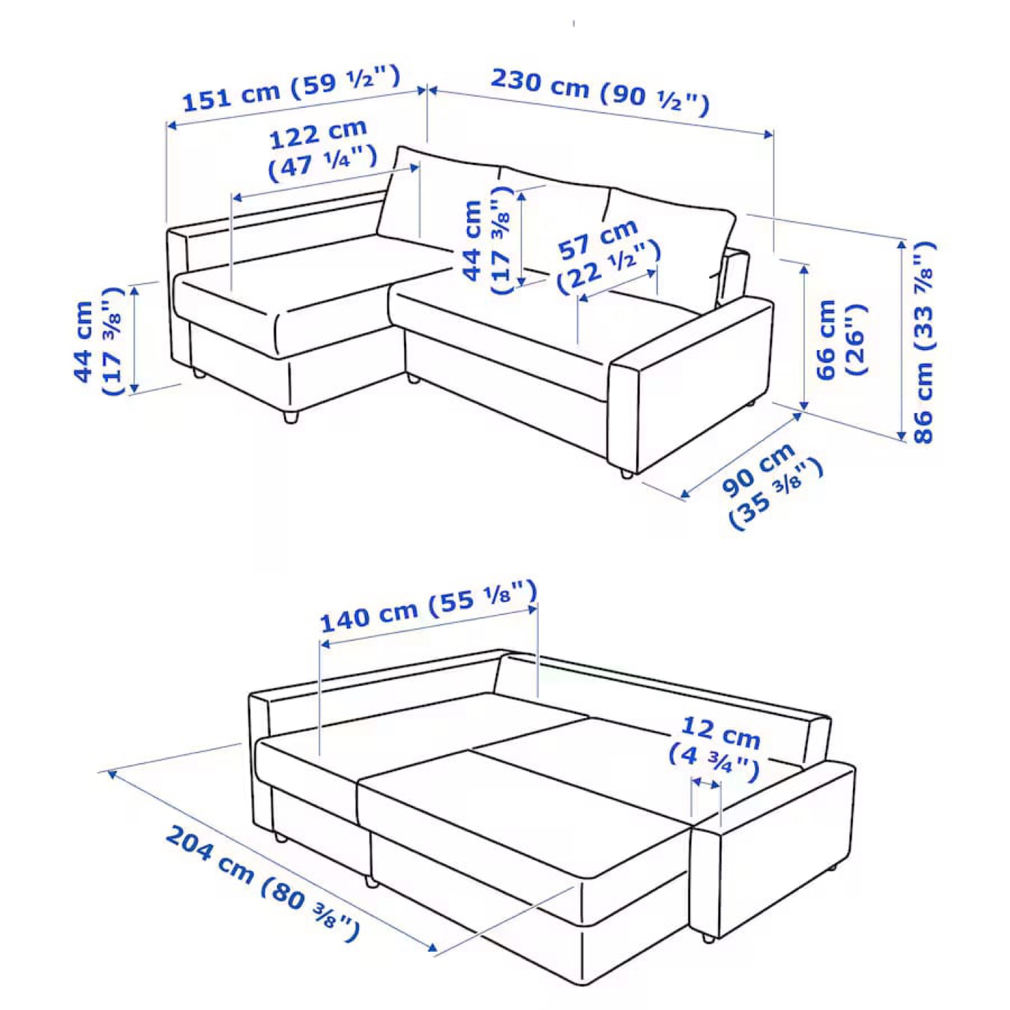 IKEA Friheten Sectional Sofa Bed - photo 4