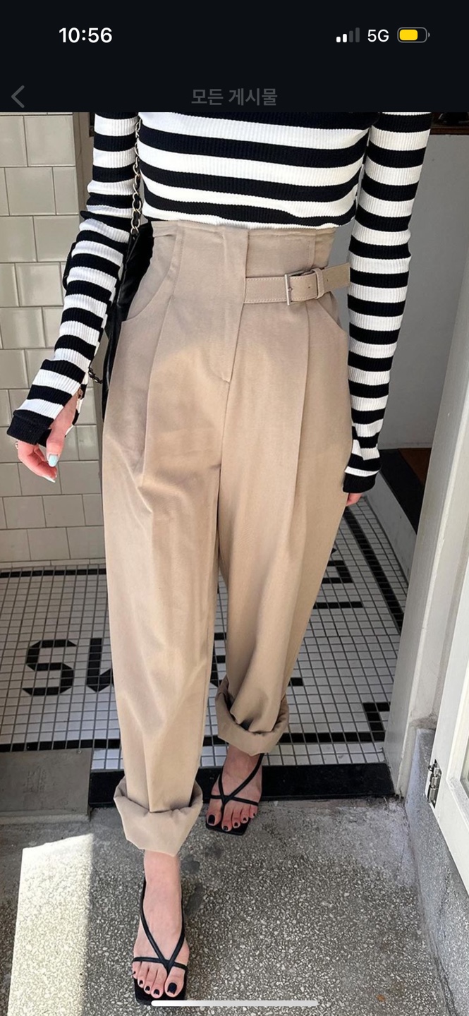 High Waisted Belted Wide Leg Pants - photo 3