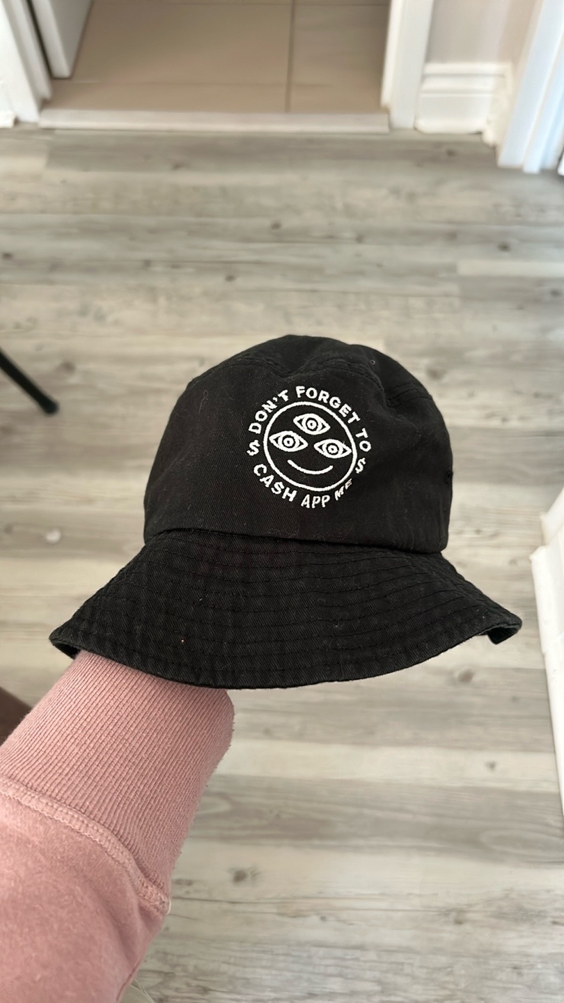 Cash app me Black Bucket Hat