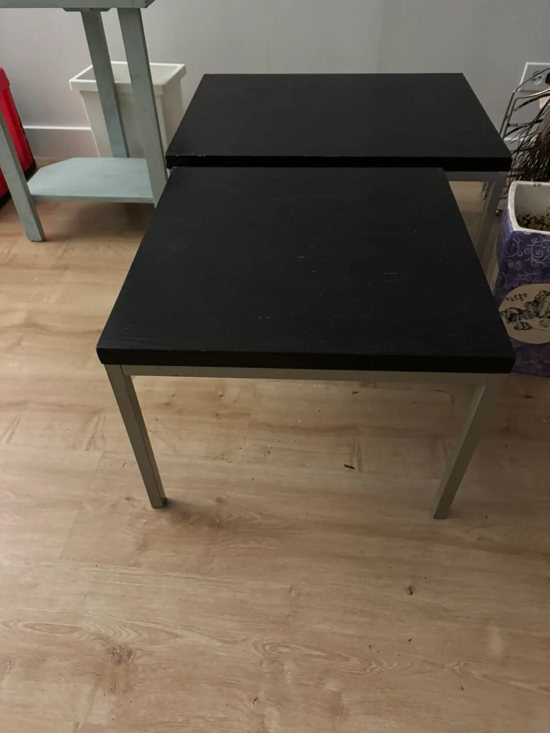 Set of Two Black End Tables thumbnail