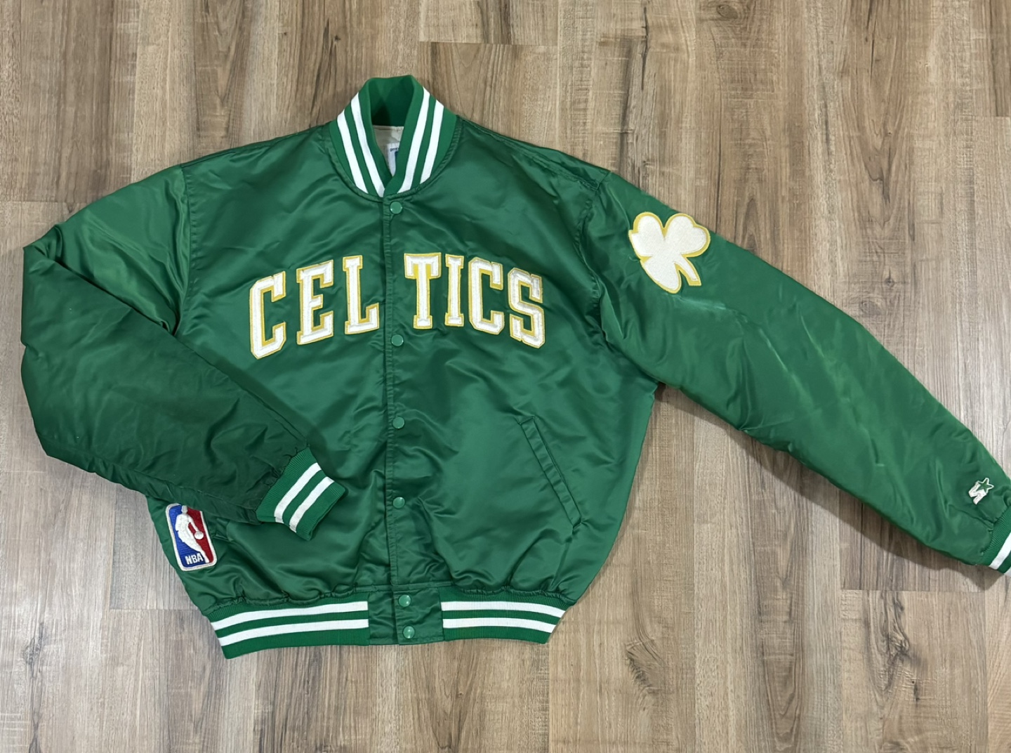 Vintage Starter Celtics Bomber Jacket
