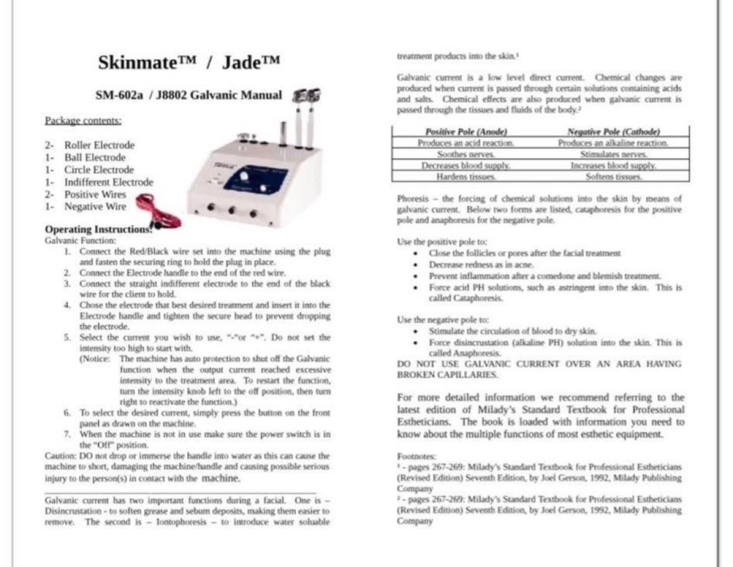 Skinmate Galvanic and high frequency  Facial Machine - photo 2