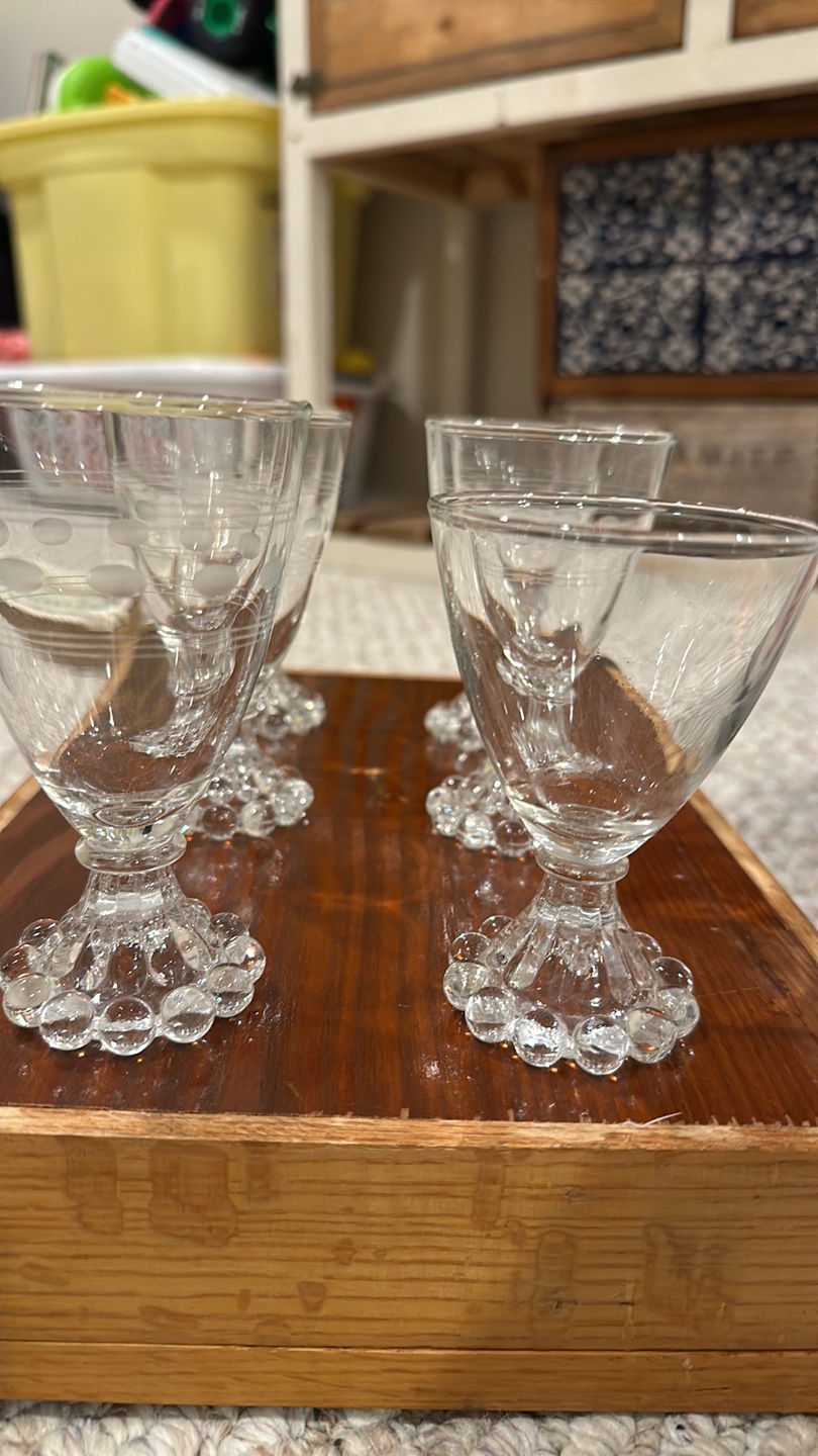 Set of 6 Vintage bubble Drinking Glasses - photo 2