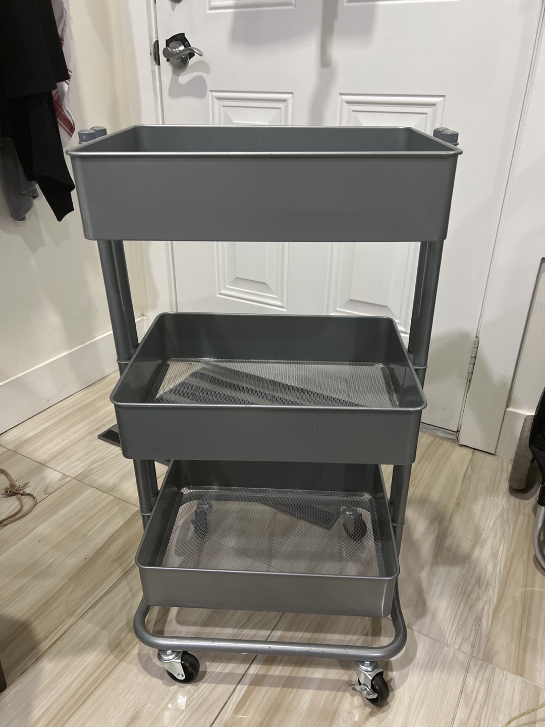3-Tier Rolling Craft Cart x2 - photo 2