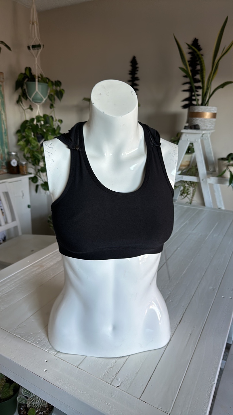 Black Sports Bra with Hoodie new - photo 4