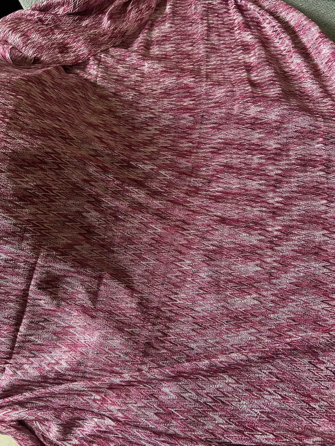 🧡Pink and White Knit look fabric image indicator(2)