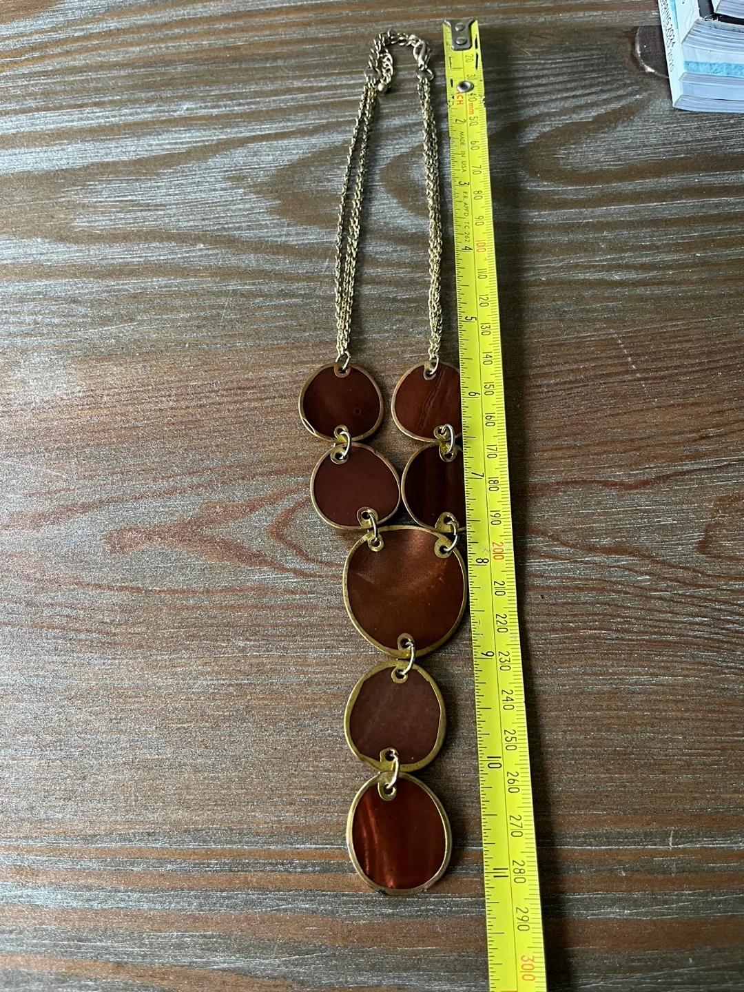 Brown Circle Statement Necklace image indicator(10)