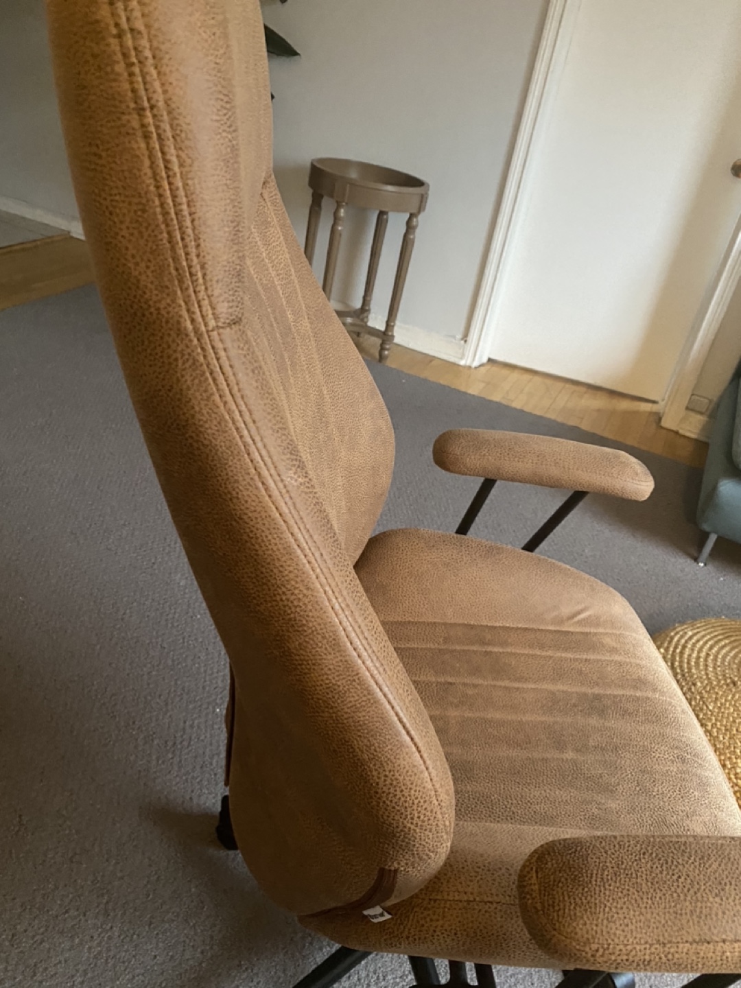 Brown Office Chair with Adjustable Height