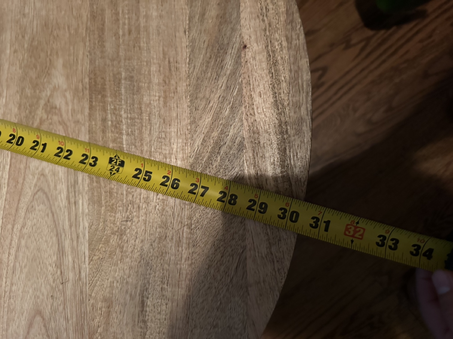Round Wood Top Coffee Table - photo 3