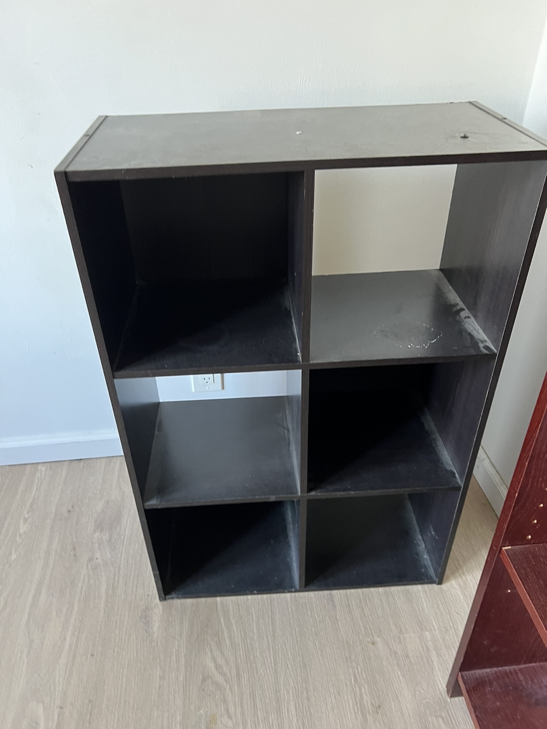 Black Cube Storage Shelf