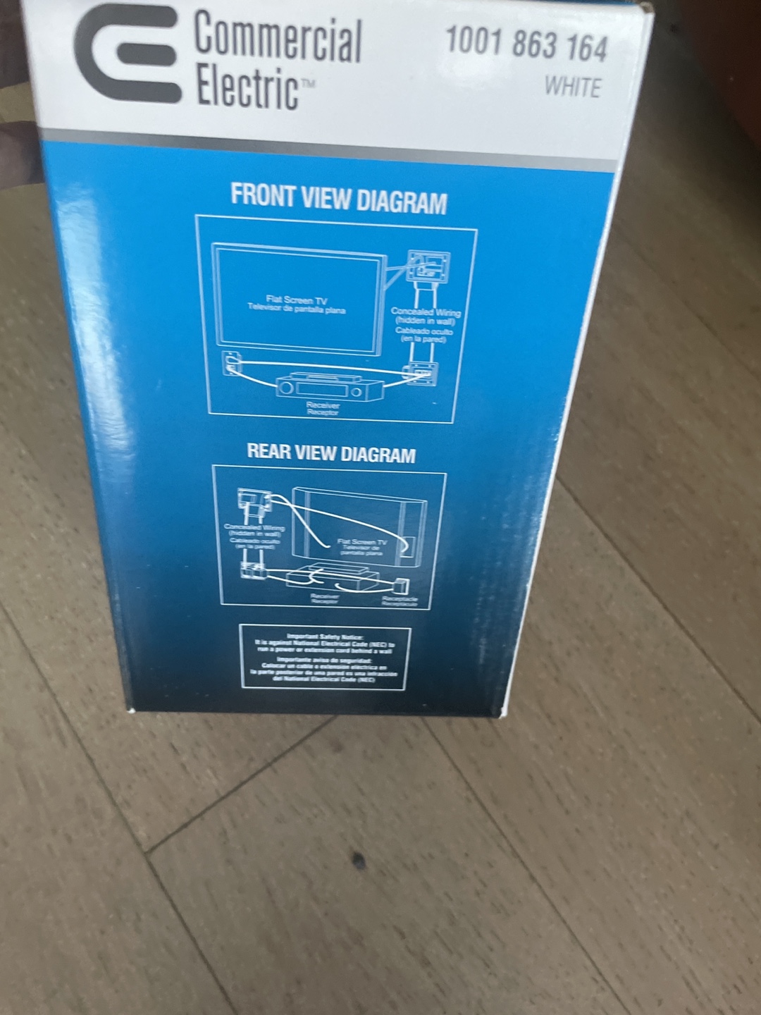 Commercial Electric Low Profile TV Cable Organizer Kit - photo 3