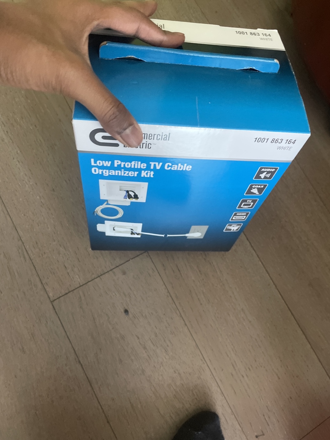 Commercial Electric Low Profile TV Cable Organizer Kit - photo 2